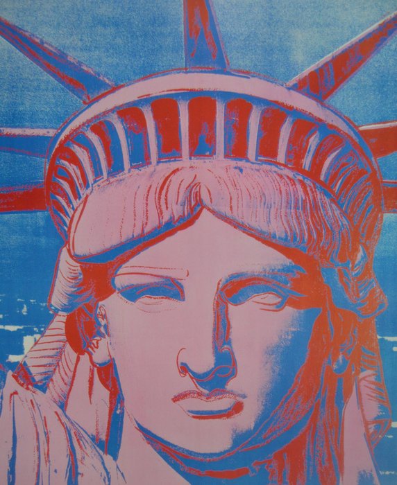 Andy Warhol (after) - 10 statues of liberty, Lavignes - Bastille