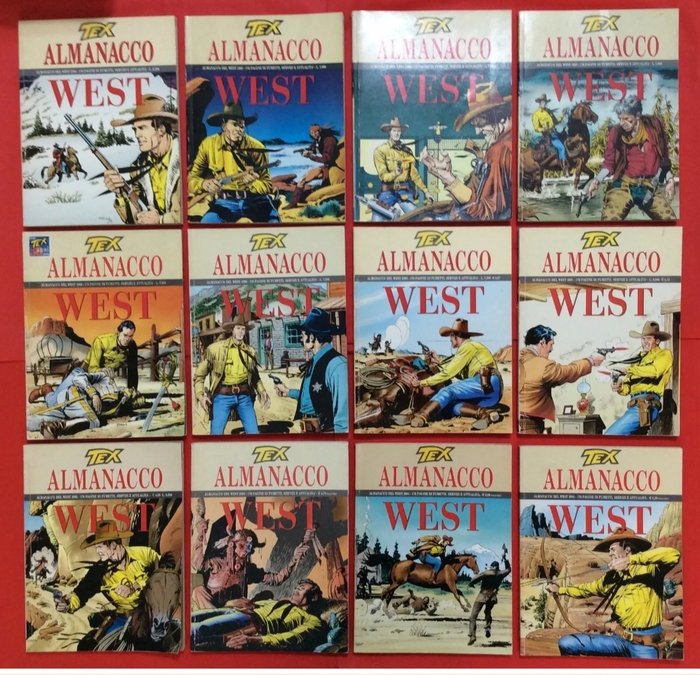 Tex Almanacco del West 1994/2023  - Tex Magazine - Color Tex nn. 1/24 - Sequenze complete - 56 Comic - Første udgave