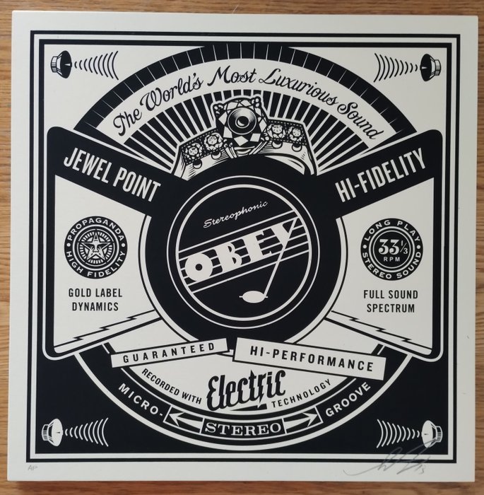 Shepard Fairey (OBEY) (1970) - Luxurious Sounds (artist proof)