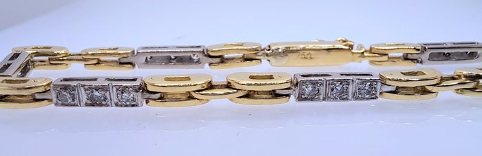 Armbånd - 18 kraat Gulguld -  0.63ct. tw. Diamant (Natur)