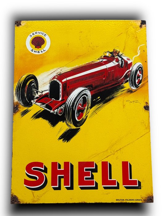 Shell XL - Plaque Émaillée