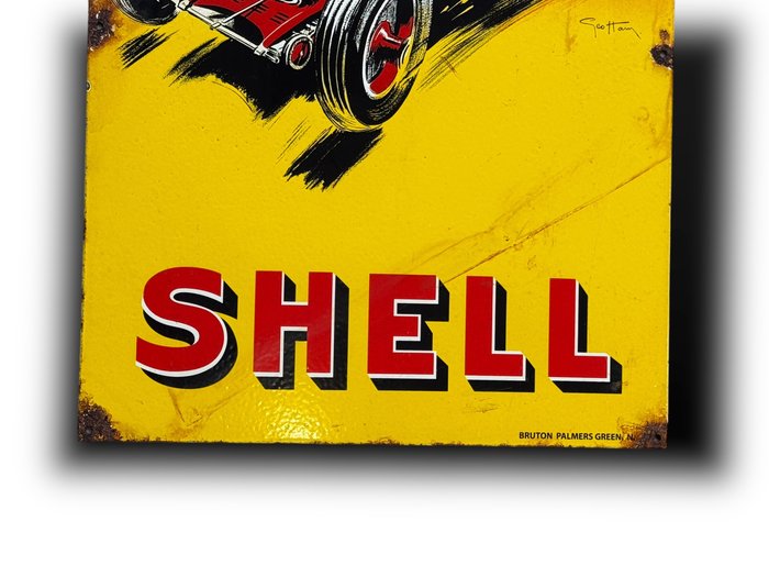 Shell XL - Plaque Émaillée