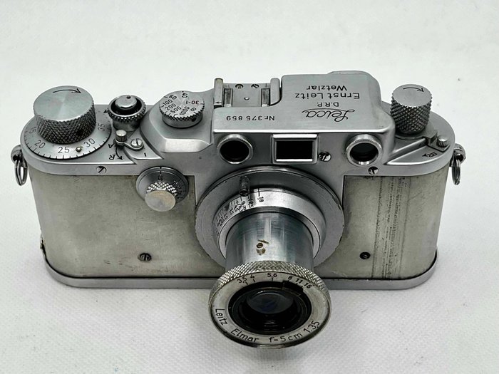 Leica IIIc "all metal" + elmar 5 cm ' no scale' Rangefinder søgerkamera  (Ingen mindstepris)