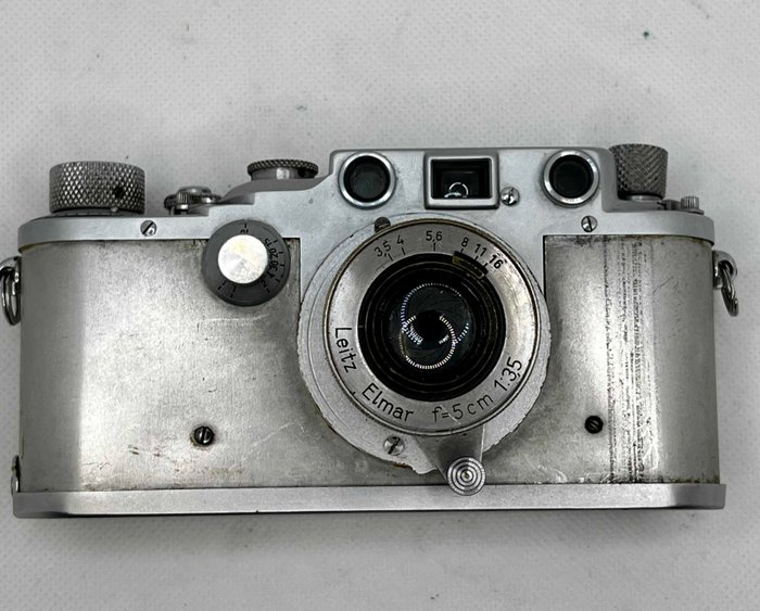 Leica IIIc "all metal" + elmar 5 cm ' no scale' Rangefinder søgerkamera  (Ingen mindstepris)