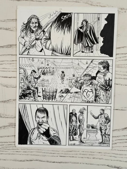 Messina, Edym - 7 Original page - Dago - "Una Piccola Guerra Fatale”