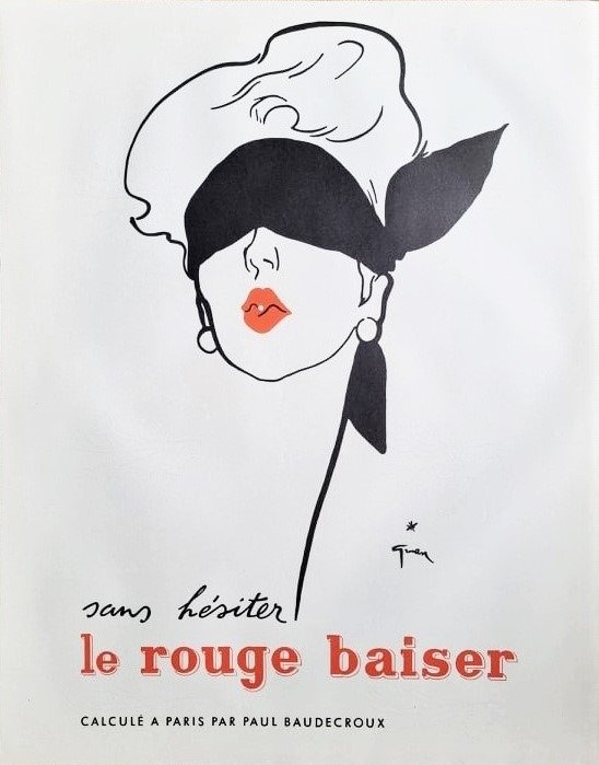 René Gruau - Le Rouge Baiser - 1940‹erne