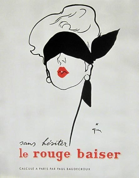 René Gruau - Le Rouge Baiser - 1940‹erne