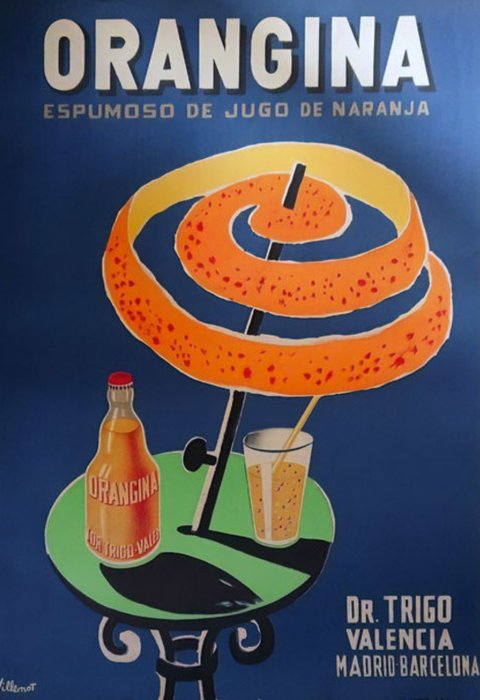 Bernard Villemot - Orangina, bebida refrescante