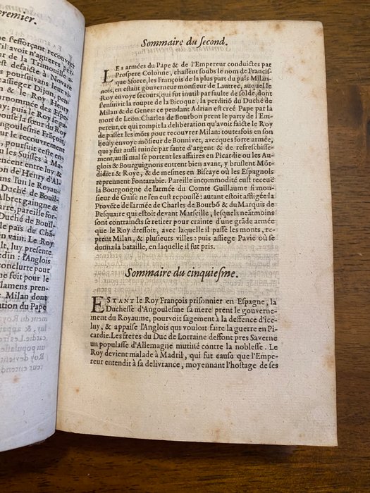 Martin Du Bellay - Les memoires de Mess. Martin du Bellay Seigneur de Langey. Contenant le discours de plusieurs choses - 1570