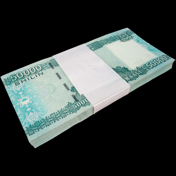 Somalia. Somalia - 100 x 50.000 Shillin 2010 - Pick- 43a  original bundle  (Ingen mindstepris)