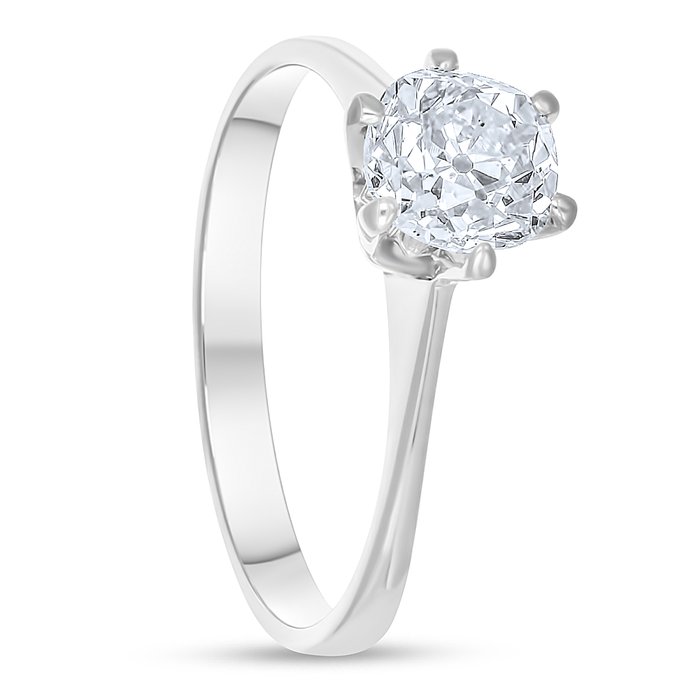 Ring - 18 kraat Hvidguld -  0.75ct. tw. Diamant (Natur)