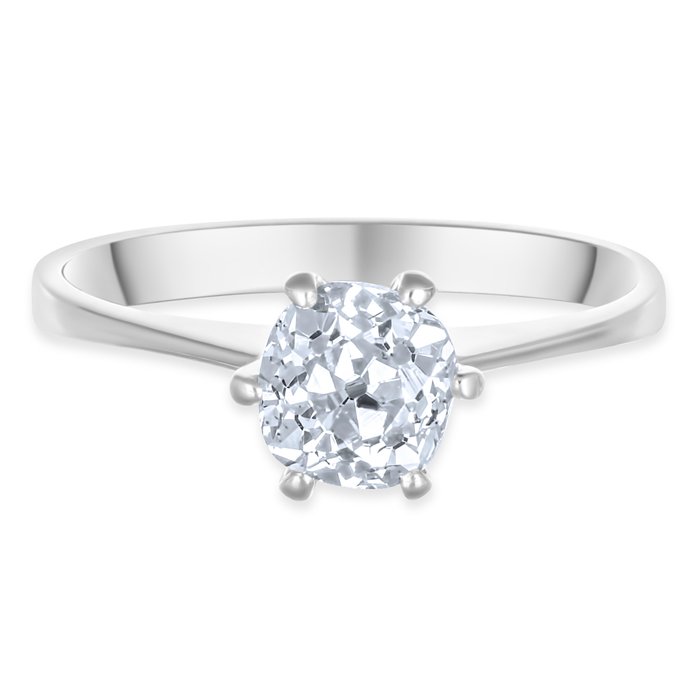 Ring - 18 kraat Hvidguld -  0.75ct. tw. Diamant (Natur)