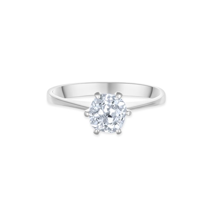 Ring - 18 kraat Hvidguld -  0.75ct. tw. Diamant (Natur)