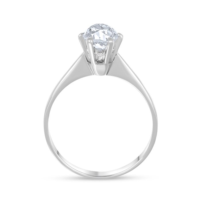 Ring - 18 kraat Hvidguld -  0.75ct. tw. Diamant (Natur)