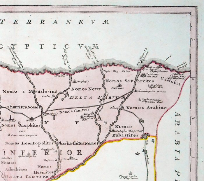 Afrika - Egypten/Nildeltaet; C Weigel - Aegyptus Inferior sive Delta - 1720