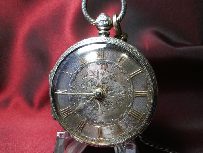 SB British Fusee - Silver Dial - pocket watch No Reserve Price - 1850-1900