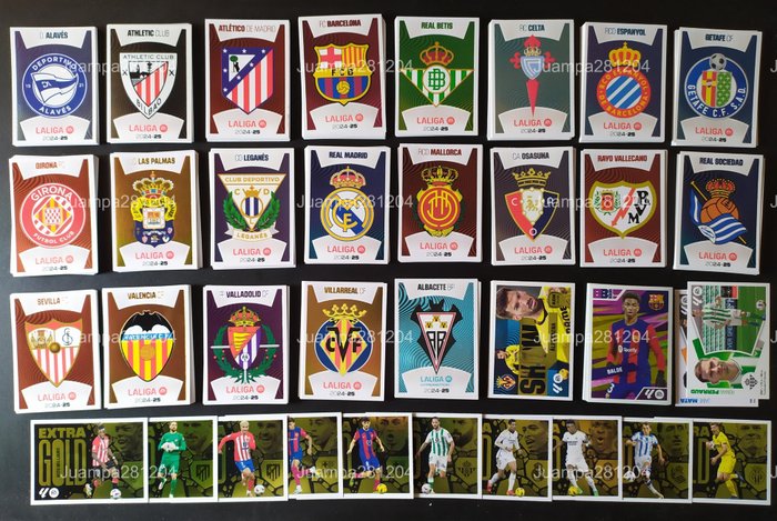 Panini - Liga Este 2024/25 - Huge, read description.. - Kylian Mbappé, Lamine Yamal - 1 Empty album + complete loose sticker set