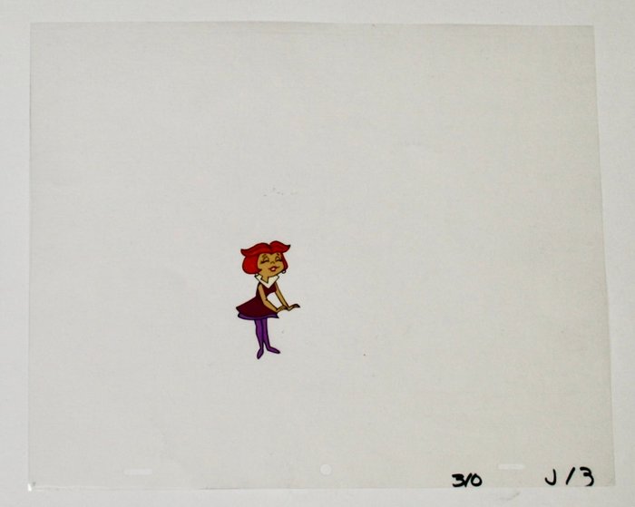 " THE JETSONS "  - Hanna Barbera - Original Animation Cel - with COA - 1987