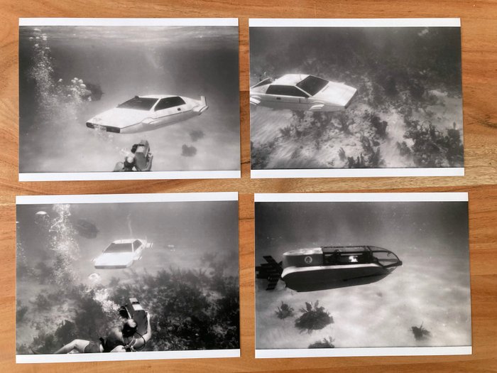 James Bond 007: The Spy Who Loved Me - Rare Lot of 20 photos  - filming the Lotus Esprit Submarine Car scenes