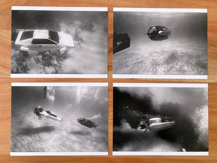 James Bond 007: The Spy Who Loved Me - Rare Lot of 20 photos  - filming the Lotus Esprit Submarine Car scenes