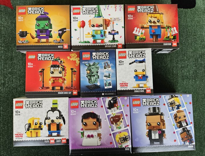 Lego - Lot de 9 sets neufs LEGO BRICK HEADZ