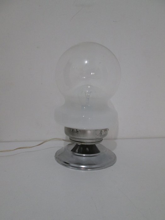 Bordlampe - forkromet messing-aluminium