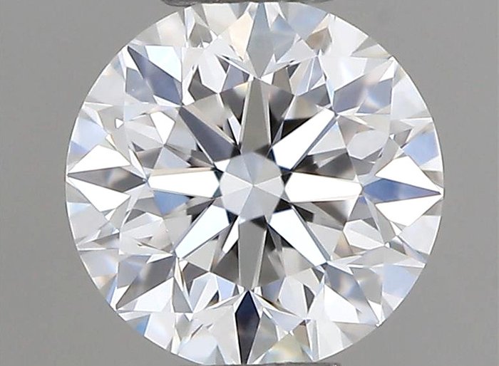 1 pcs Diamant  (Natur)  - 050 ct - Rund - D (farveløs) - VVS2 - Gemological Institute of America (GIA)