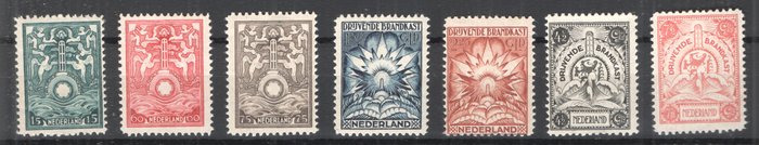 Holland 1921 - Sikkerhedsstempler - BK1 til BK7 - Komplet