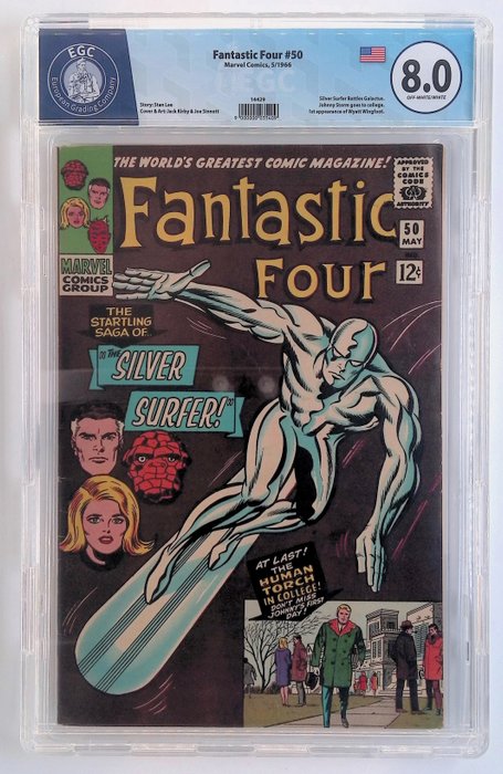 Fantastic Four #50 - EGC graded 8.0 - 1 Graded comic - 1966