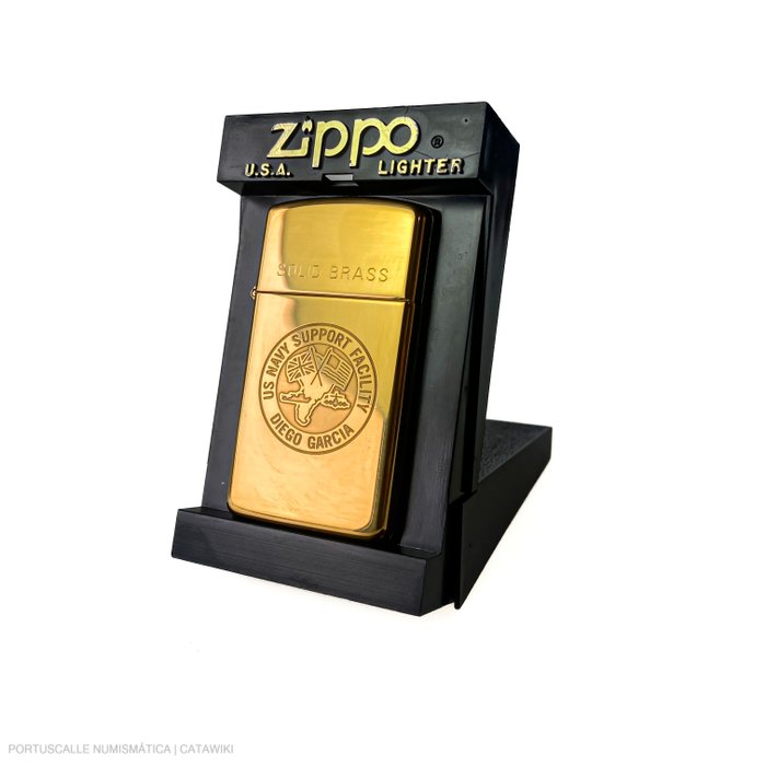 Zippo - US Navy Support Facility - Diego Garcia - sealed - Lighter - Messing