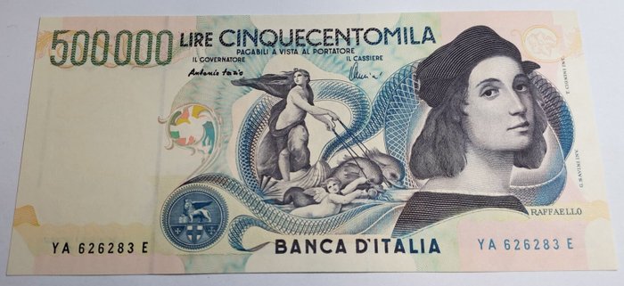 Italien. - 500.000 Lire 1997 "Raffaello" - Gigante BI 86A; Pick 118