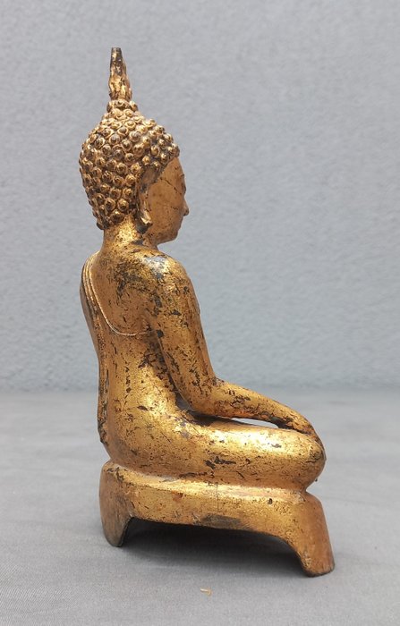 Buddha i forgyldt bronze - Thailand  (Ingen mindstepris)