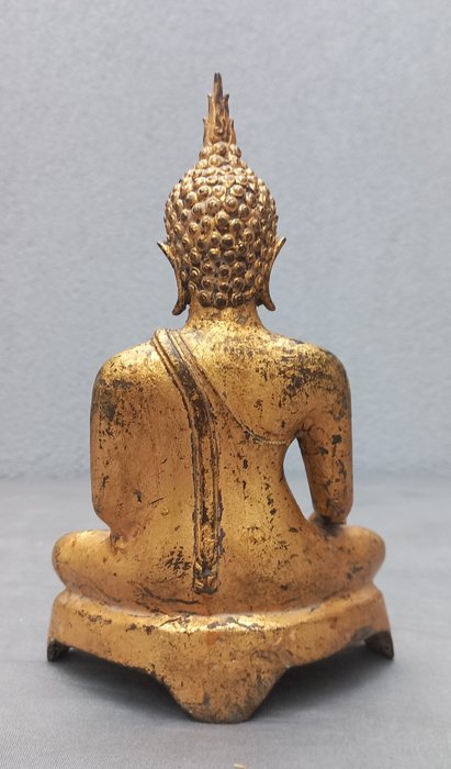 Buddha i forgyldt bronze - Thailand  (Ingen mindstepris)