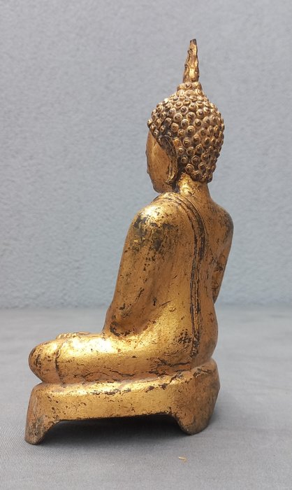 Buddha i forgyldt bronze - Thailand  (Ingen mindstepris)