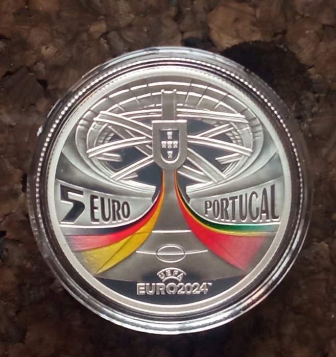 Portugal. 2 Euro / 5 Euro 2024 "UEFA Euro 2024" + "Equipa Olimpica Portugal" (2 moedas) Proof