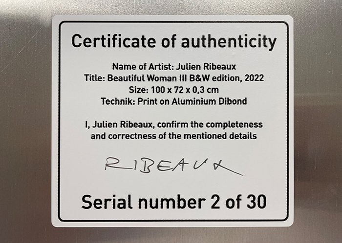 Julien Ribeaux - Beautiful Woman III BW edition