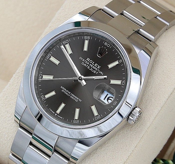 Rolex - Oyster Perpetual Datejust 41 'Slate Grey Dial' - 126300 - Mænd - 2011-nu