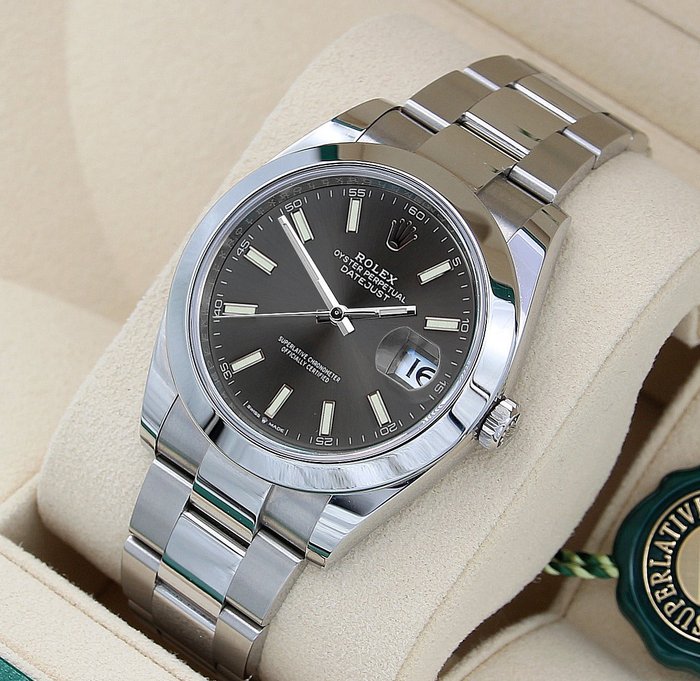 Rolex - Oyster Perpetual Datejust 41 'Slate Grey Dial' - 126300 - Mænd - 2011-nu