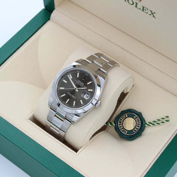 Rolex - Oyster Perpetual Datejust 41 'Slate Grey Dial' - 126300 - Mænd - 2011-nu