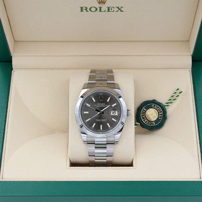 Rolex - Oyster Perpetual Datejust 41 'Slate Grey Dial' - 126300 - Mænd - 2011-nu