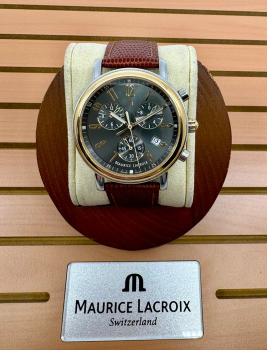 Maurice Lacroix - Les Classiques Chronograph 18k Goldplated Bezel - Ingen mindstepris - LC1038 - Mænd - 2010-2020