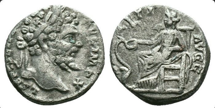 Romarriket. Septimius Severus (AD 193-211). Denarius AD 198. Laodicea ad Mare mint  (Ingen mindstepris)