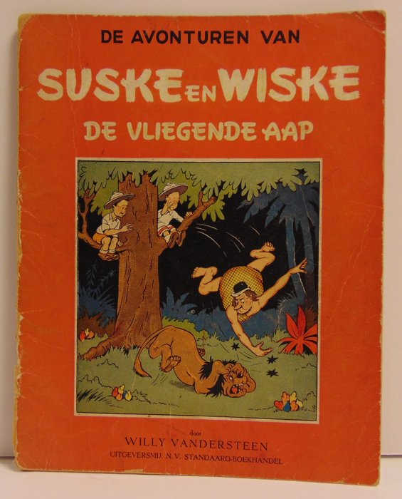 Suske en Wiske 2 - De vliegende aap - Eerste druk - 1 Album/1948