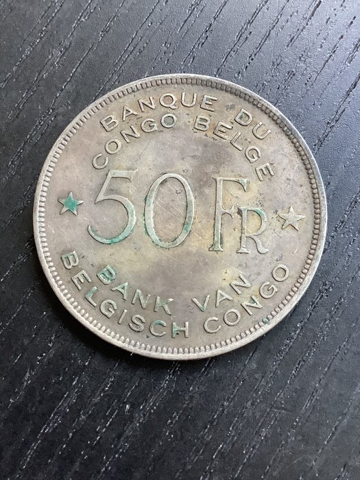 Belgisk Congo Franc 1944  (Ingen mindstepris)