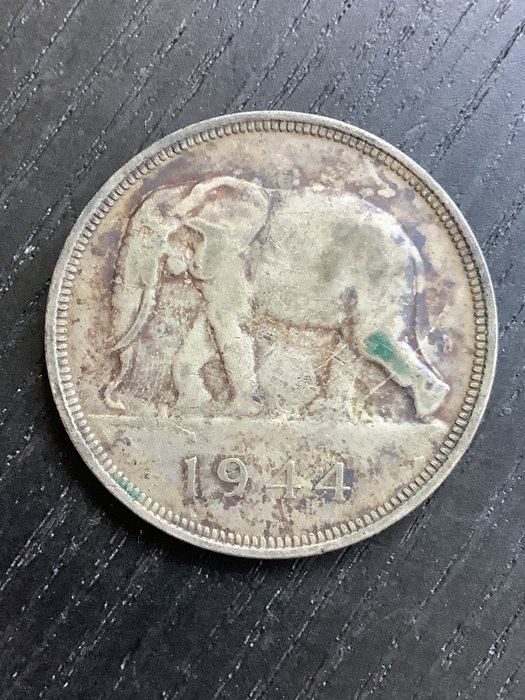 Belgisk Congo Franc 1944  (Ingen mindstepris)