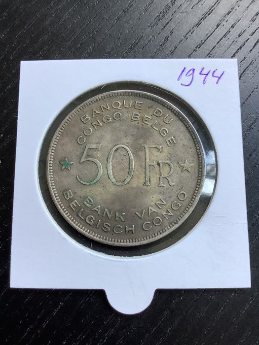 Belgisk Congo Franc 1944  (Ingen mindstepris)