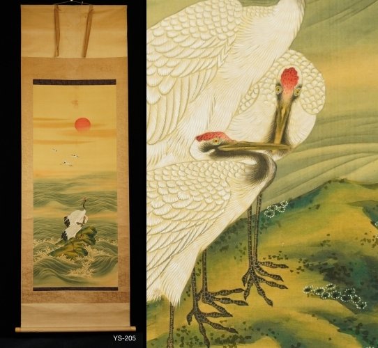 Cranes - ca 1900-1920s(Meiji / Taisho) - Unknown - Japan  (Ingen mindstepris)