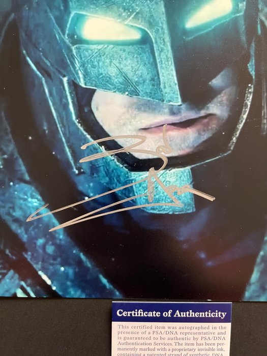 Batman v Superman, Ben Affleck - Signed in Person - with PSA/DNA Certificate - Autograph, photo - No Reserve!