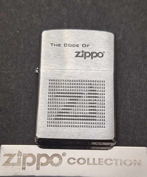 Zippo, The Code Of Zippo  Año 2003 Mes Enero - Lighter - Stål