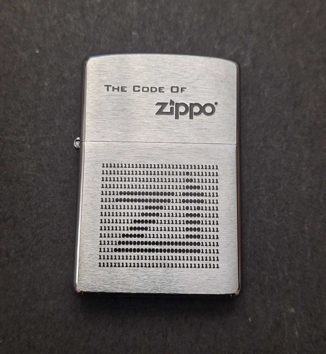 Zippo, The Code Of Zippo  Año 2003 Mes Enero - Lighter - Stål